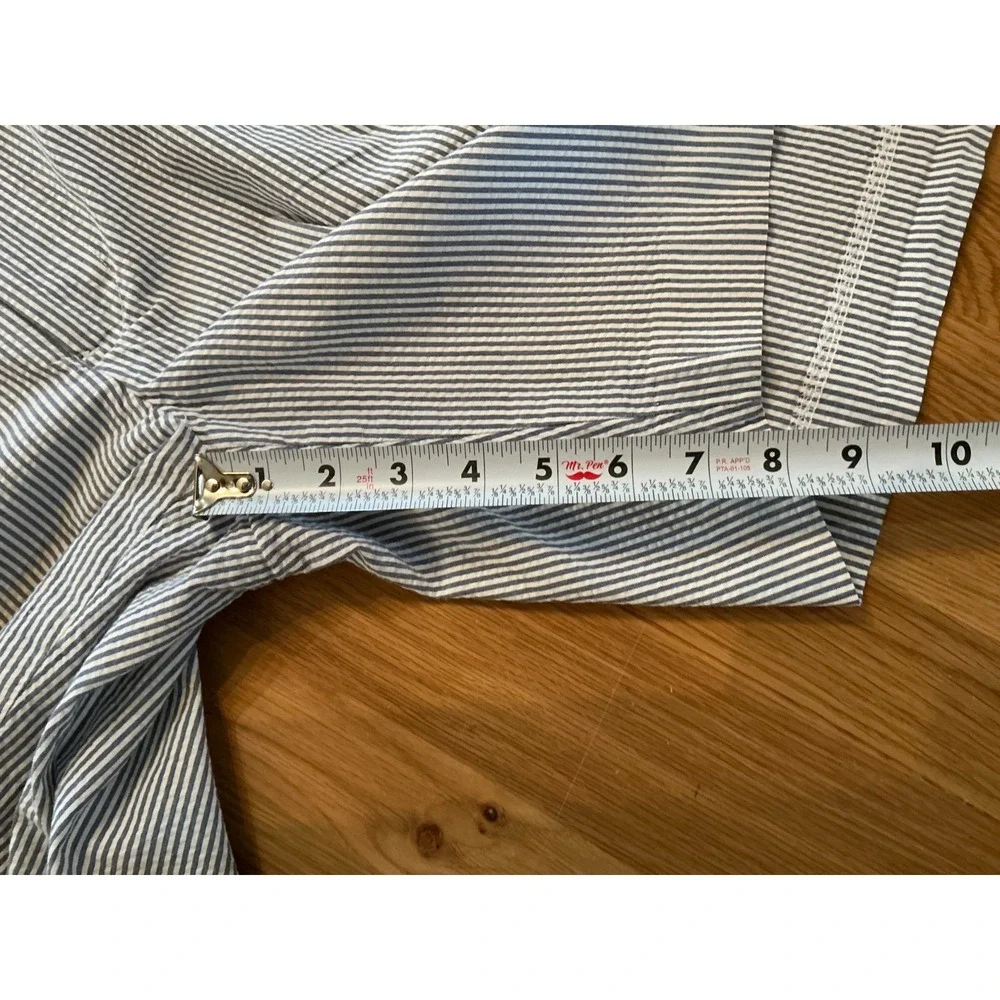 Polo Golf Ralph Lauren Seersucker‎ Shorts Blue Stripe Cotton Sz 35 8